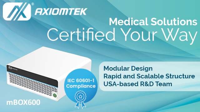 Axiomtek Launches mBOX600 for Medical Applications